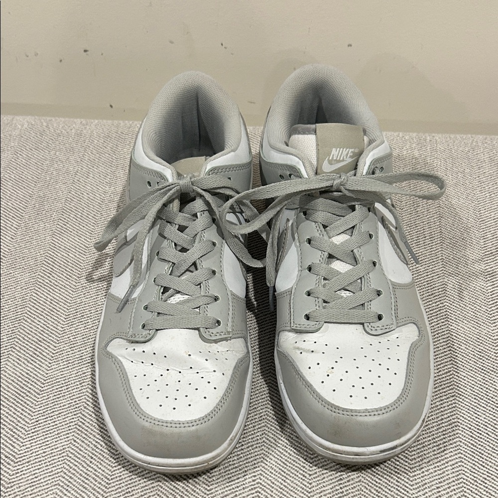 Nike Light Gray and White Athletic Shoes
